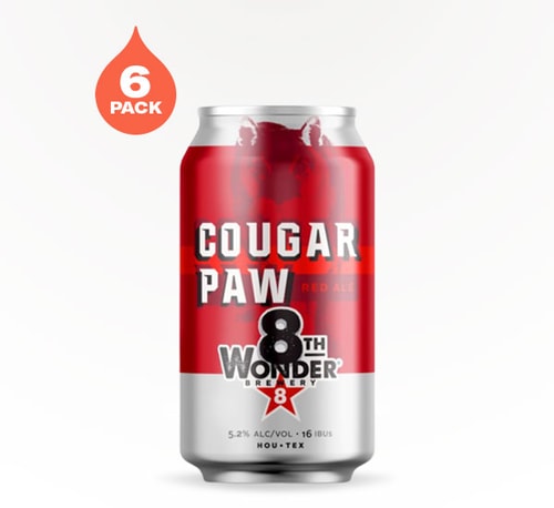 8th Wonder Brewery Cougar Paw Red Ale 6 Cans (12oz)