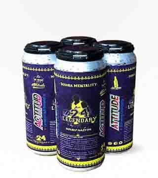 Attitude Brewing Legendary 24 Double Hazy IPA 4 Cans 16 oz