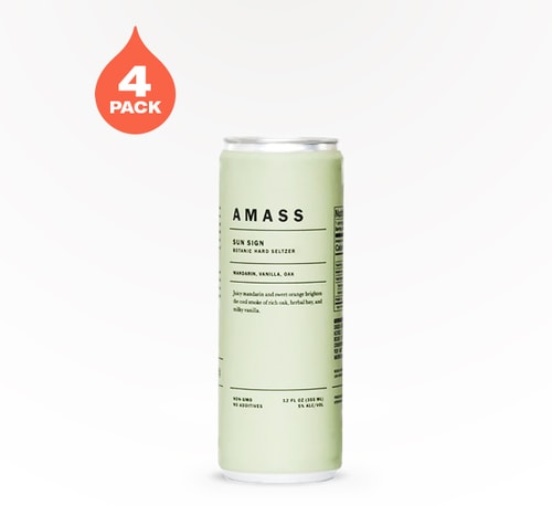 Amass Hard Seltzer Sun Sign 4 Cans 12oz