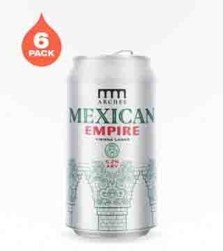 Arches Brewing Mexican Empire Lager 6 Cans (12oz)