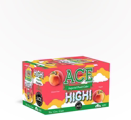 ACE Cider HIGH! Imperial Peach 6 Cans (12oz)