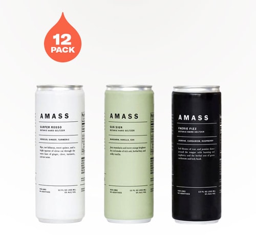 Amass Botanical Hard Seltzer Variety Pack 12 Cans 12oz