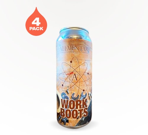 Alementary Brewing Work Boots Pale Ale 4 Pack 16oz
