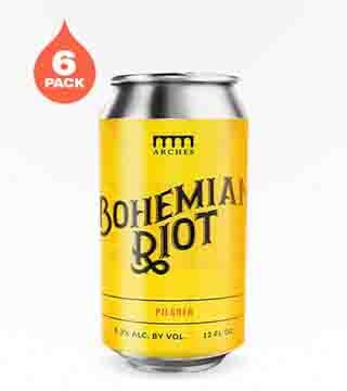 Arches Brewing Bohemian Riot Pilsner 6 Cans (12oz)