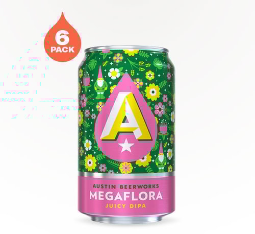 Austin Beerworks Megaflora Juicy Double IPA 6 Cans (12oz)
