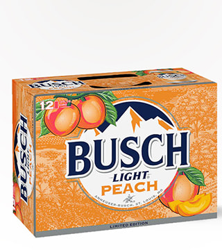 Busch Light Peach Lager 12 Cans (12oz)