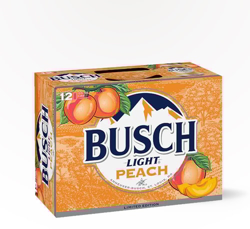 Busch Light Peach Lager 12 Cans (12oz)
