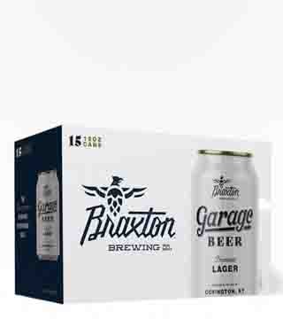 Braxton Brewing Garage Beer Lager 15 Cans 12oz