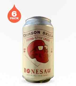 Bonesaw Brewing Crimson Skull Lager 6 Cans (12oz)