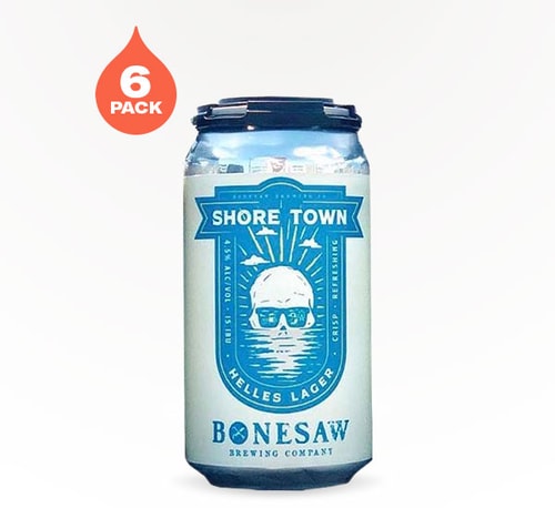 Bonesaw Brewing Shore Town Helles Lager 6 Cans 12oz
