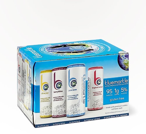 Blue Marble Cocktails Hard Seltzer Variety Pack 12 Cans 12oz
