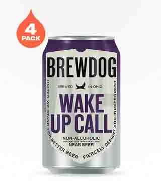 BrewDog Non-Alcoholic Wake Up Call Coffee Stout 4 Cans 12 oz