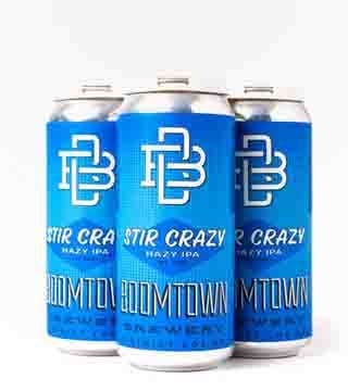 Boomtown Brewery Stir Crazy Hazy IPA 4 Cans 16 oz