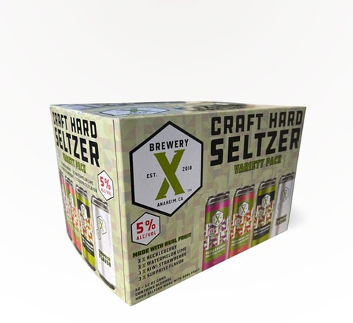 Brewery X Craft Hard Seltzer Variety Pack 12 Cans (12oz)