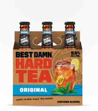 Best Damn Brewing Hard Tea Original 6 Bottles 12 oz