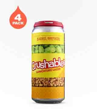 Barrel Brothers Brewing Crushables Lunchtime Lager 4 Cans 16 oz