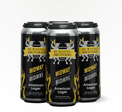 Burning Brothers Brewing Midway Lager 4 Pack (16oz)
