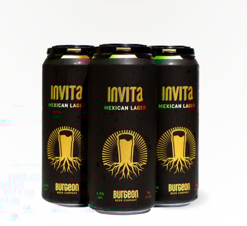 Burgeon Beer Invita Mexican Lager 4 Pack (16oz)