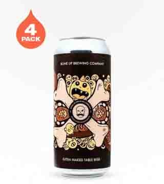 Bone Up Brewing Extra Naked Table Beer 4 Cans 16 oz