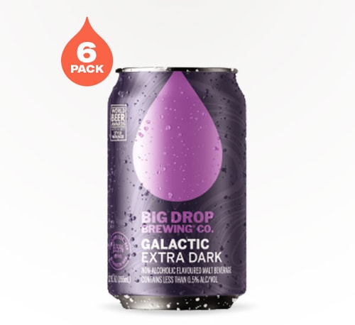 Big Drop Brewing Non-Alcoholic Galactic Extra Dark Malt Brew 6 Cans 12oz
