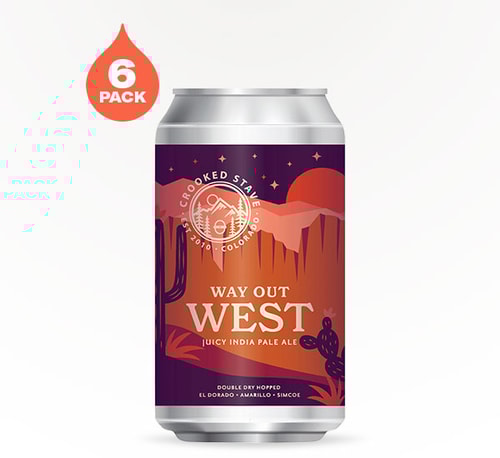 Crooked Stave Way Out West Juicy IPA 6 Cans 12oz