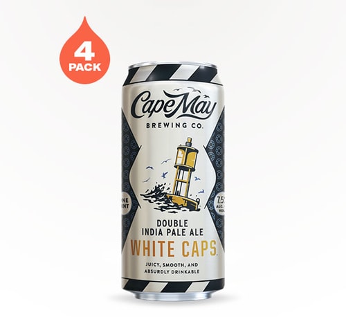 Cape May Brewing White Caps Double IPA 4 Pack 16oz