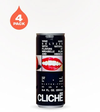 Clichē Mirabelle Plum and Hibiscus 4 Cans 8.4 oz