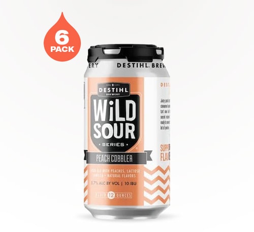 DESTIHL Brewery Wild Sour Peach Cobbler Sour Ale 6 Cans 12oz