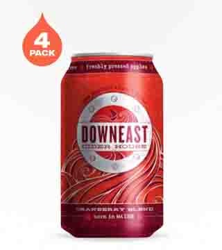Downeast Cider Cranberry Blend 4 Cans 12 oz