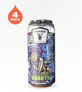 Drekker Brewing Evil Natured Robots IPA 4 Cans 16 oz
