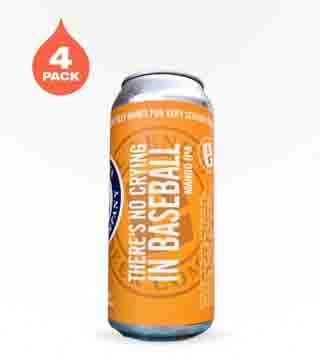 Evil Genius Beer There's No Crying In Baseball IPA 4 Cans 16 oz