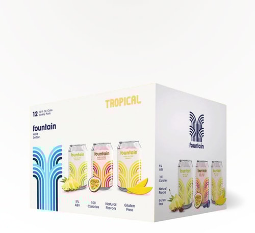 Fountain Hard Seltzer Tropical Variety Pack 12 Cans 12oz