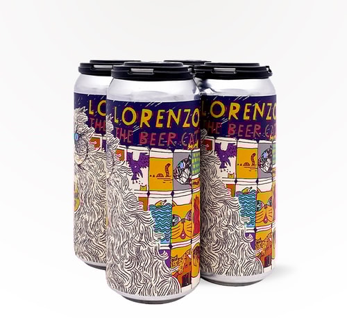 Fat Orange Cat Brew Lorenzo The Beer Cat New England IPA 4 Pack (16oz)