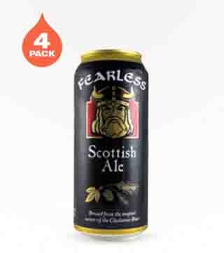 Fearless Brewing Scottish Ale 4 Cans 16 oz
