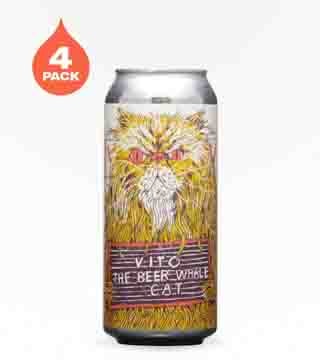 Fat Orange Cat Brew Vito The Beer Whale Cat DIPA 4 Cans 16 oz