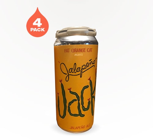 Fat Orange Cat Brew Jalapeño Jack Ale 4 Pack (16oz)
