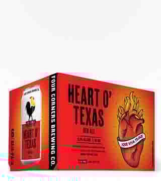 Four Corners Brewing Heart of Texas Red Ale 6 Cans (12oz)