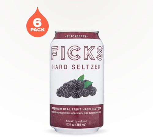 Ficks Blackberry Hard Seltzer 6 Cans (12oz)
