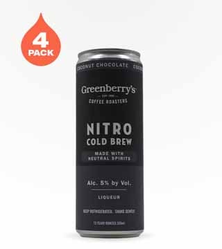 Greenberry's Coffee Roasters Nitro Cold Brew Coconut Chocolate Liqueur 4 Cans 16 oz