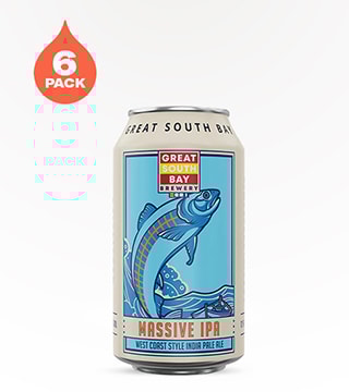 Great South Bay Brewery Massive Bay IPA 6 Cans 12oz