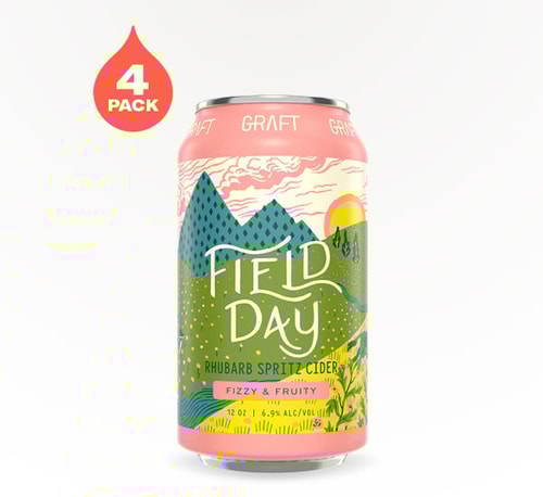 Graft Cider Field Day Rhubarb Rosé 4 Cans (12oz)