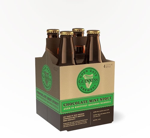 Guinness Open Gate Brewery Chocolate Mint Stout 4 Bottles 11.2oz