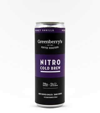 Greenberry's Coffee Roasters Nitro Cold Brew Honey Vanilla Liqueur 4 Cans 16 oz