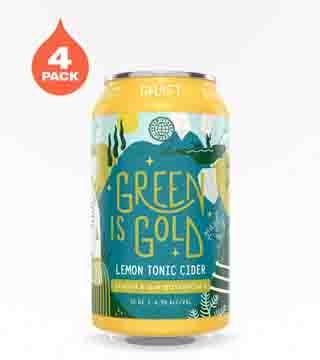 Graft Cider Green is Gold Lemon Tonic 4 Cans 12 oz