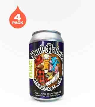 Hop and Barrel Brewing Paul and Babe's Breakfast Ale 4 Cans 12 oz