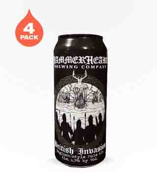 HammerHeart Brewing British Invasion Pale Ale 4 Cans 16 oz