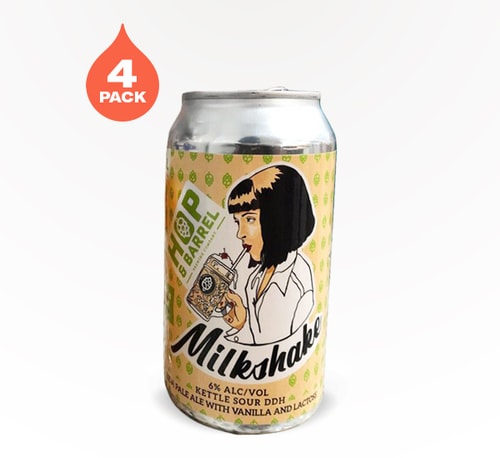 Hop and Barrel Brewing Milkshake Kettle Sour Double Dry Hop IPA 4 Cans (12oz)
