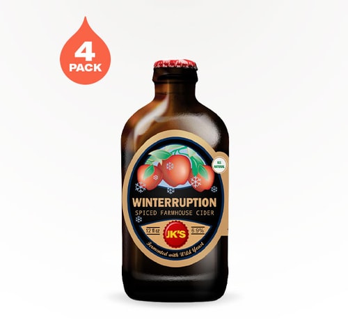 JK's Farmhouse Ciders Winterruption Spiced Farmhouse Cider 4 Bottles (12oz)