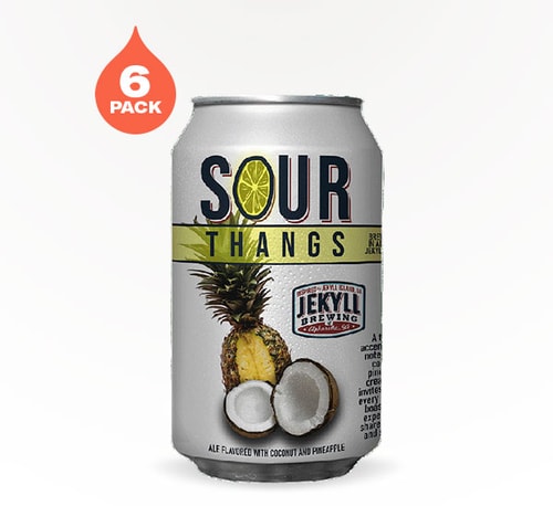 Jekyll Brewing Sour Thangs Coconut Pineapple Sour Ale 6 Cans (12oz)