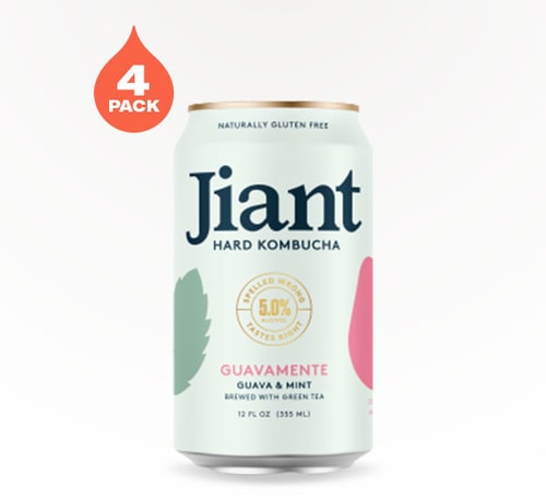 Jiant Guavamente Hard Kombucha 4 Cans (12oz)